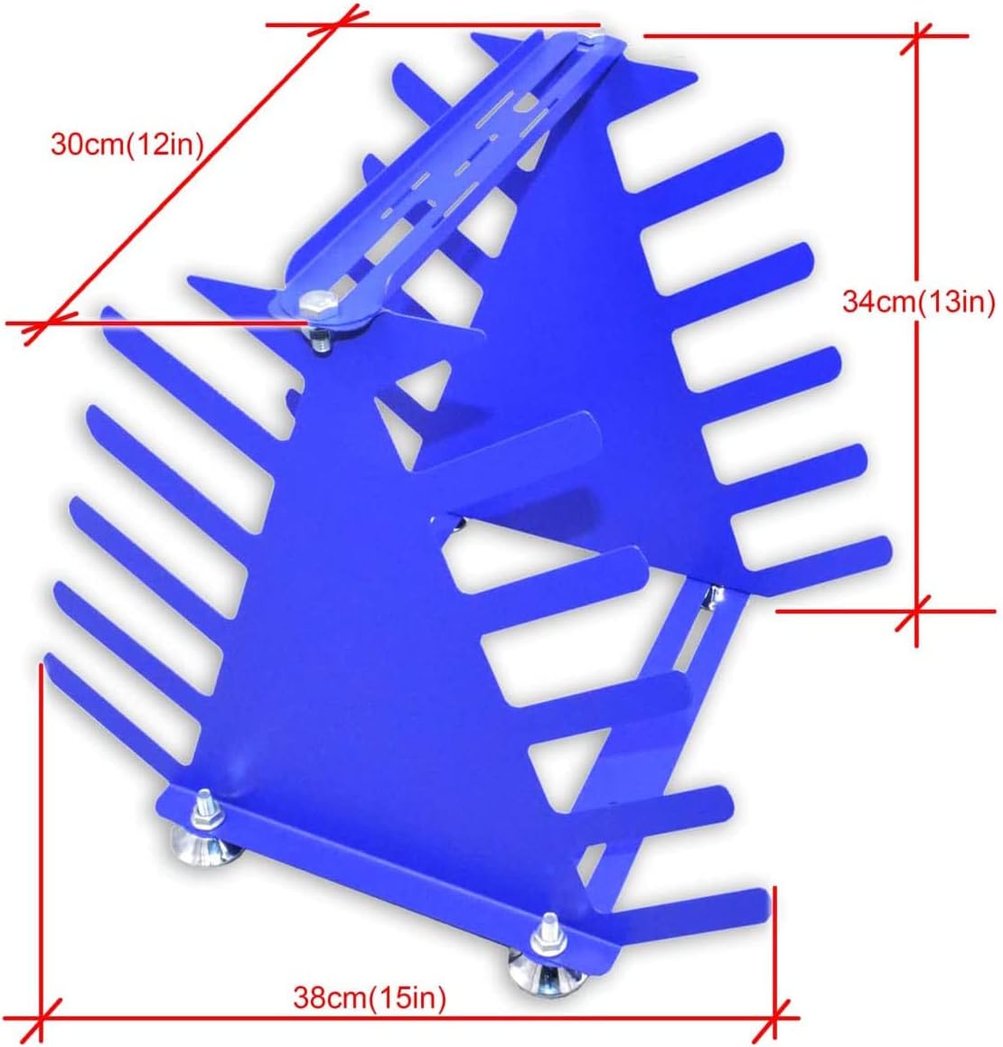 INTBUYING Desktop Screen Printing Squeegee Rack Silk Screen Squeegee Holder Adjustable Spatula Steel Organizer 5 Layers