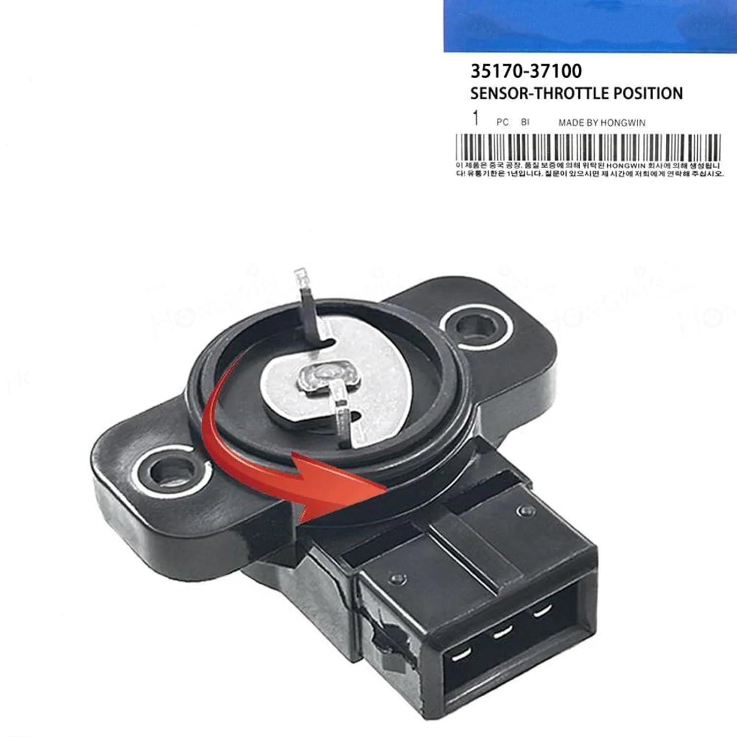 TPS Position Sensor for Hyundai for Tiburon for Tucson OEM：TPS4120 3517037100 35170-37100 Throttle Position Sensor TPS Plug Car Replacement Parts(Color:Sensor)