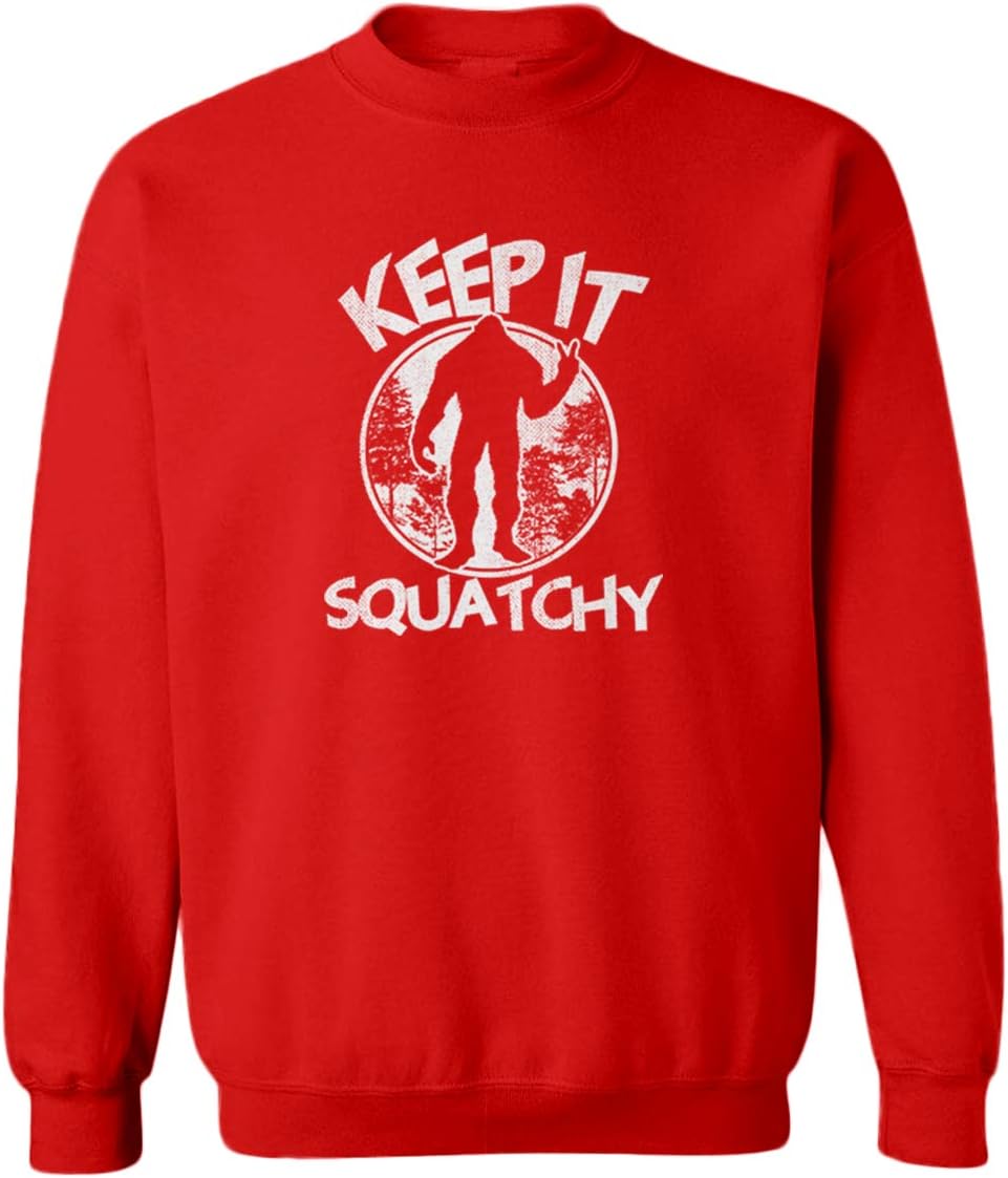 Tcombo Keep It Squatchy - Sasquatch Bigfoot Toddler Fleece Crewneck Sweater