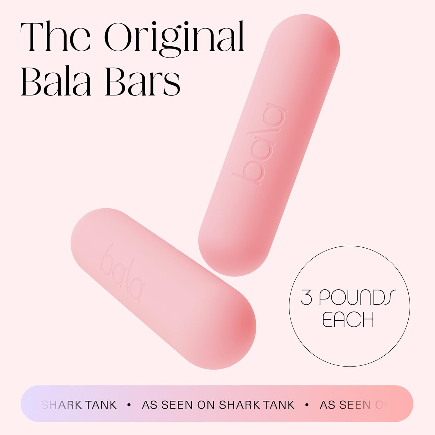 Bala Bars Dumbbell Set for Women & Men - Set of 2 Bars Designed for Walking, Strength Training, HIIT, Boxing & Aerobics - Hand Weights for Working Out at Home - Image 2