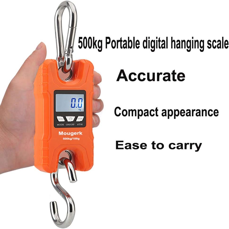 Exclusive Discount 80% Offer Mougerk 500 kg 1100 lb Portable Heavy Duty Digital Crane Scale Hanging Scales 2 AAA Batteries(Not Included) Flash Deals - 80% OFF Mougerk 500 kg 1100 lb Portable Heavy Duty Digital Crane Scale Hanging Scales 2 AAA Batteries(Not Included)