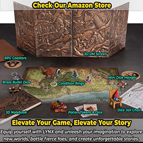 Dnd Dm Screen 5E - D&D Dungeon Master Screen 3D Faux Leather With Customizable Inserts - Dungeons And Dragons Gm / Game Master Accessories Gift For Man Or Woman. Hide Your Dice Rolls, Maps & Books #TOP5