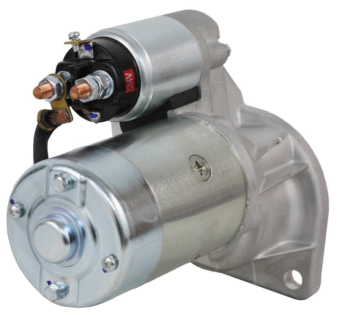RAREELECTRICAL 24V 3.5Kw Starter Compatible with 1978-1997 Isuzu Industrial Engine C-190 1.9L C-240 2.4L 4Jb1 2.8L Diesel 1982-1995 Tcm Forklift Hitachi Osgr Cw 9-Tooth 4-Cyl Replaces 5811001292