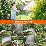 Garden Hose Nozzle Spray Nozzle,Heavy Duty Water Spray Nozzle,High Pressure Hand Anti-Leak Sprayer,8 Adjustable Watering Patterns,for Garden Watering,Pets Shower,Car Washing,Cleaning 2Pack