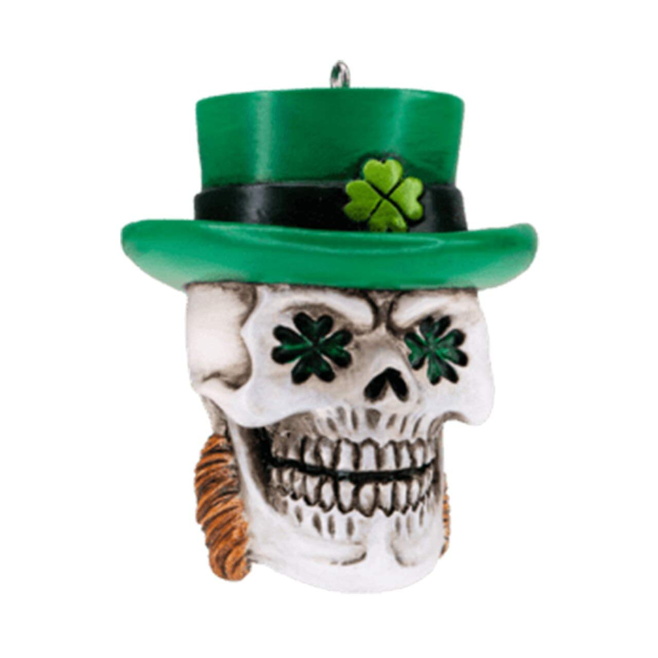 HorrorNamentsSt. Patty’s Skull Halloween Christmas Tree Ornament Decoration