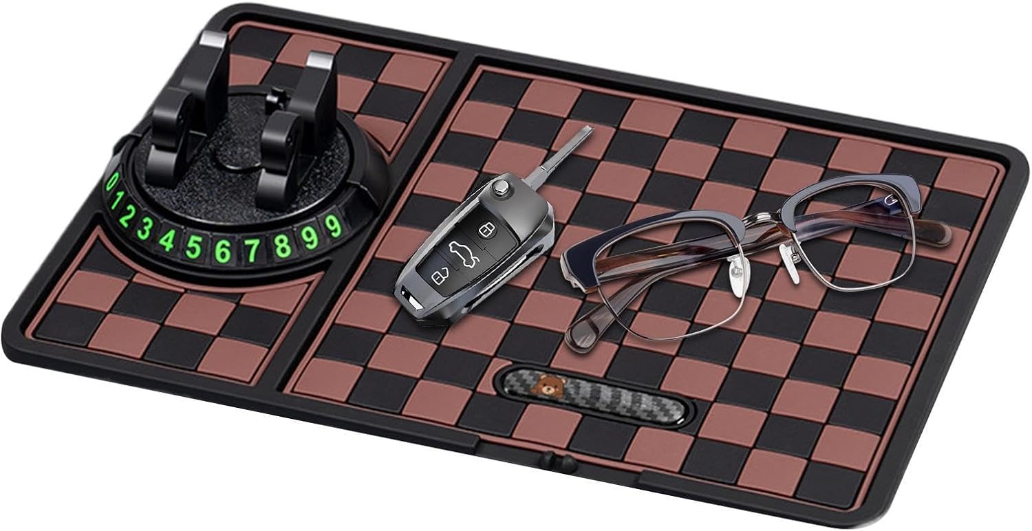 Dashboard Mat Car Dash Mat Anti Slip Cell Phone Holder