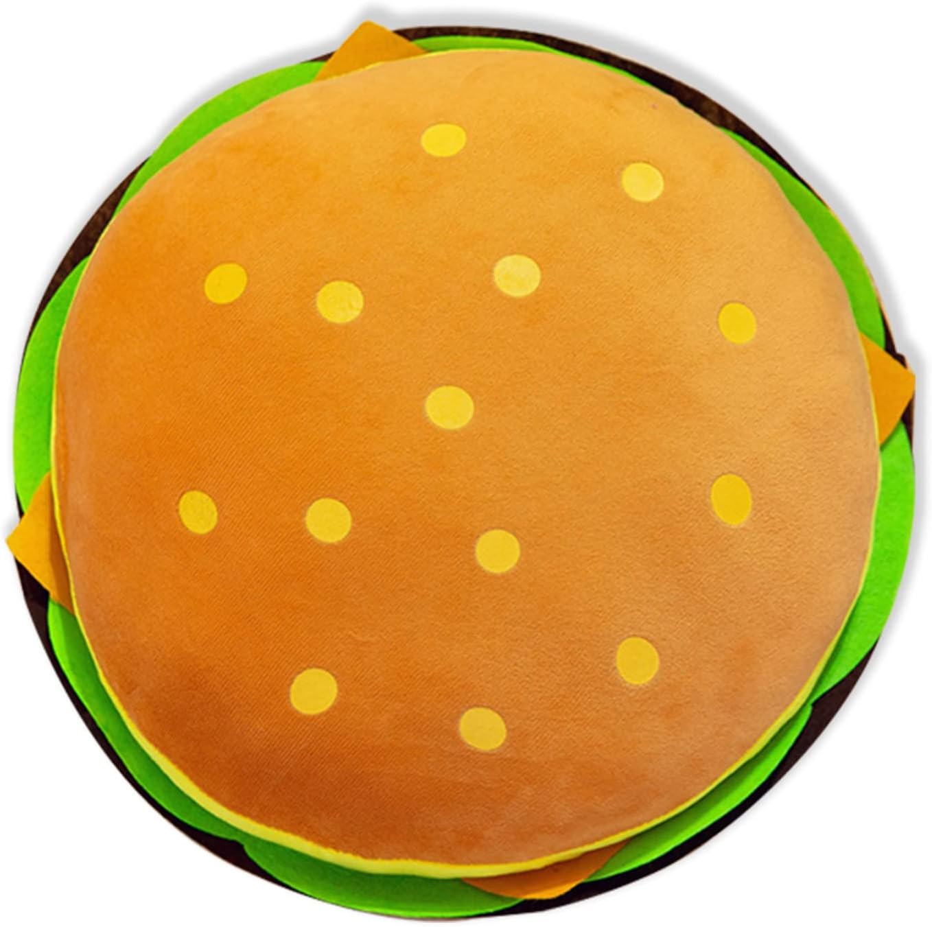 Hamburger Pillows Soft Food Stuffed Plush Pillow Cheeseburger Throw Pillow 11.8"
