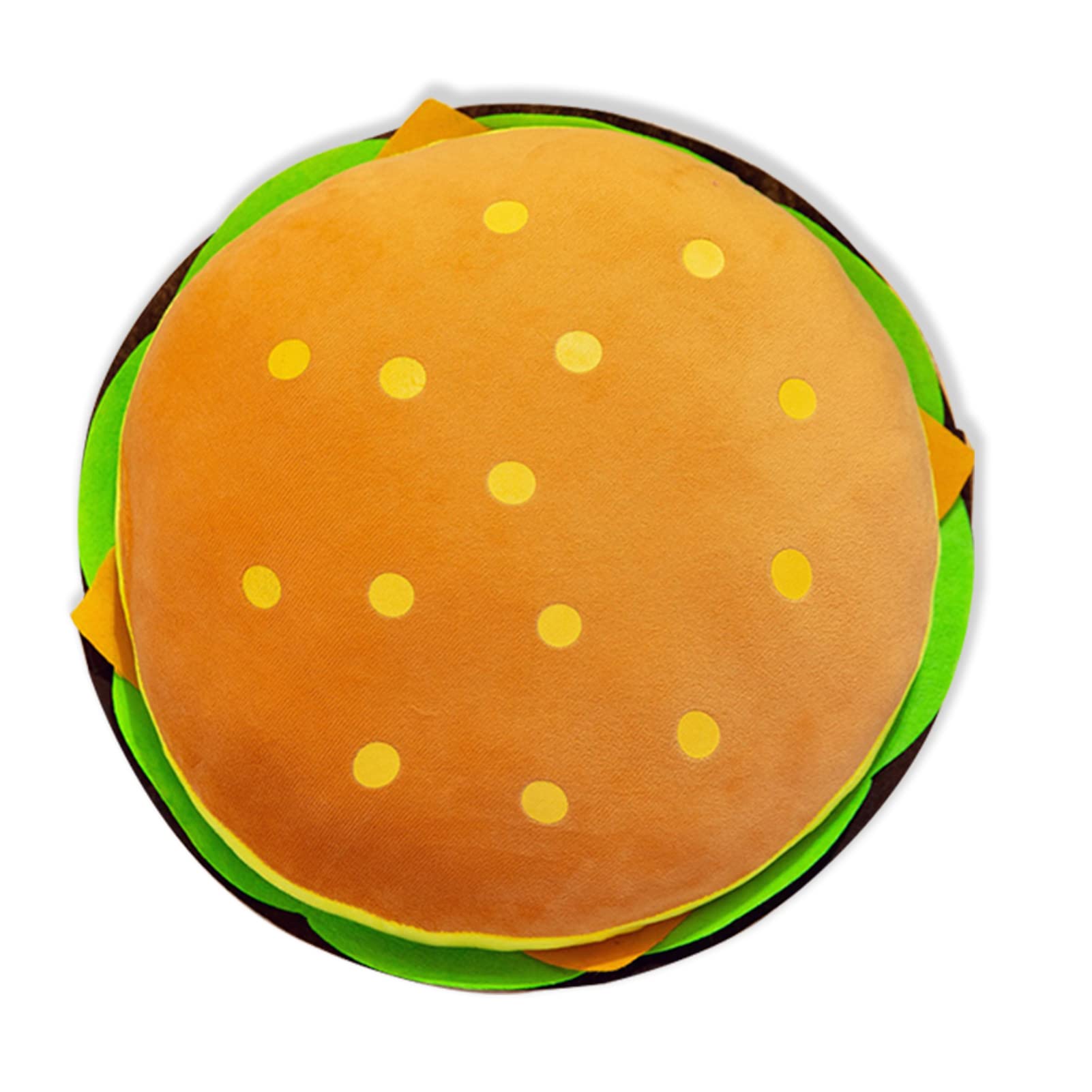 Hamburger Pillows Soft Food Stuffed Plush Pillow Cheeseburger Throw Pillow 11.8"
