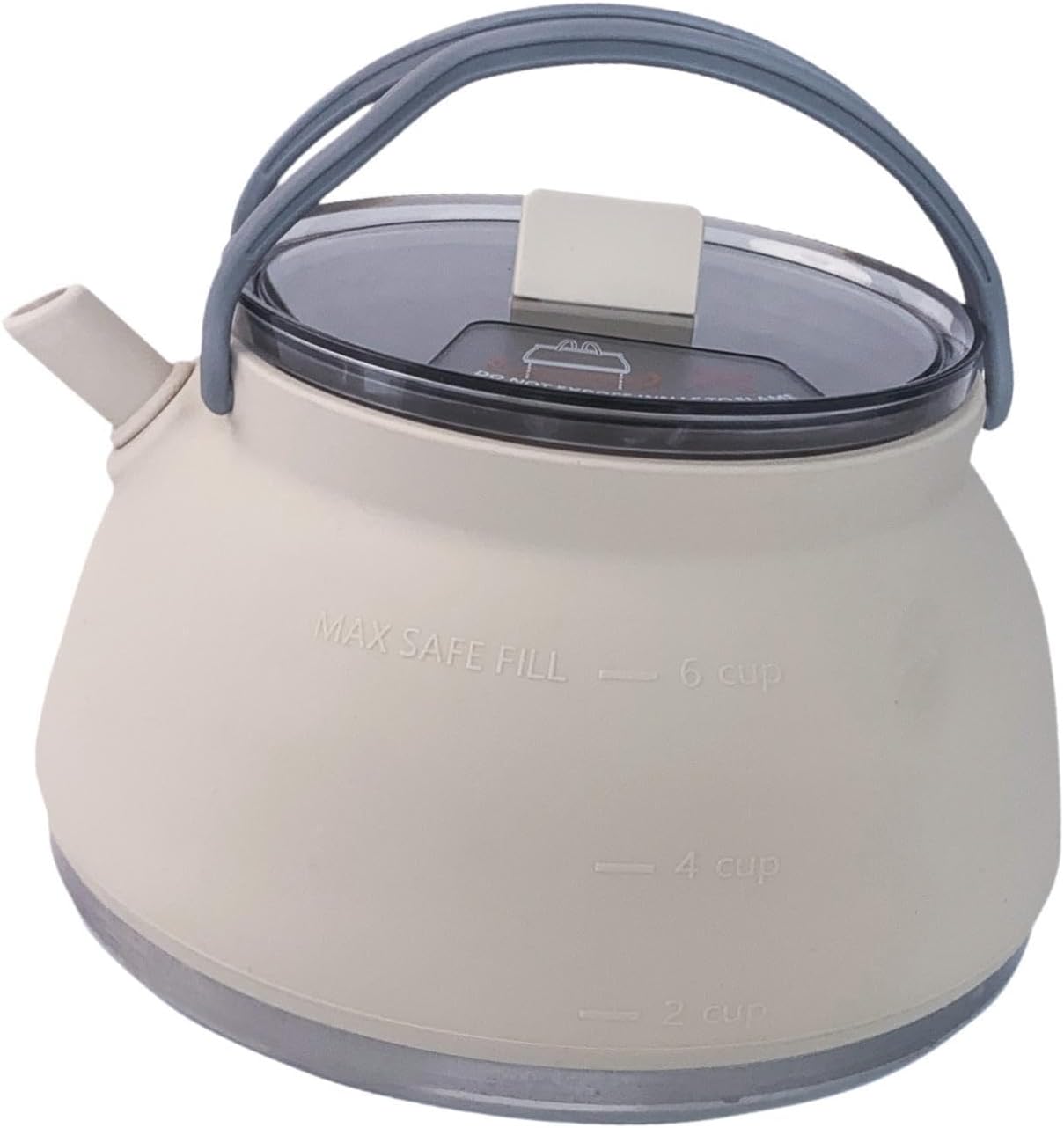 Camping Kettle, Travel Kettle, 1.5L, Foldable, Multifunctional, Lightweight, Practical, Tea/Coffee Pot, Camp Cooking Pot for on The Go