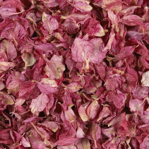 1 Pint - Raspberry Pink Air Dried Delphinium Petals
