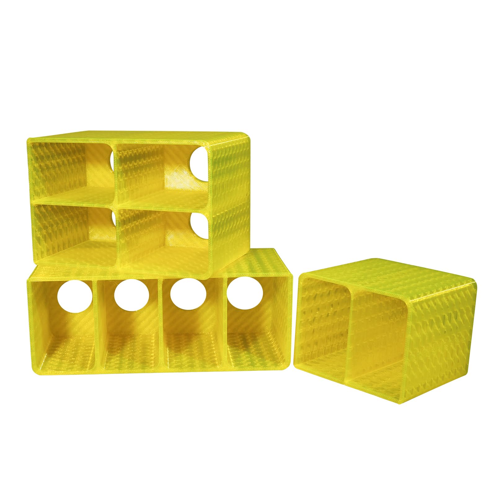 LingoFoto Camera Battery Storage Soft Case with 2 Warehouses for Sony NP-F970 Camera Battery Protective Pack Case Holder(Yellow,Double warehouse)