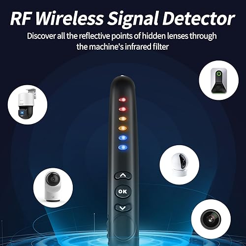 Miniatura 2 de KONPCOIU Detectores de cámara oculta, detector antiespía, escáner de dispositivos ocultos, protector de privacidad, señal magnéticaRFdispositivo de