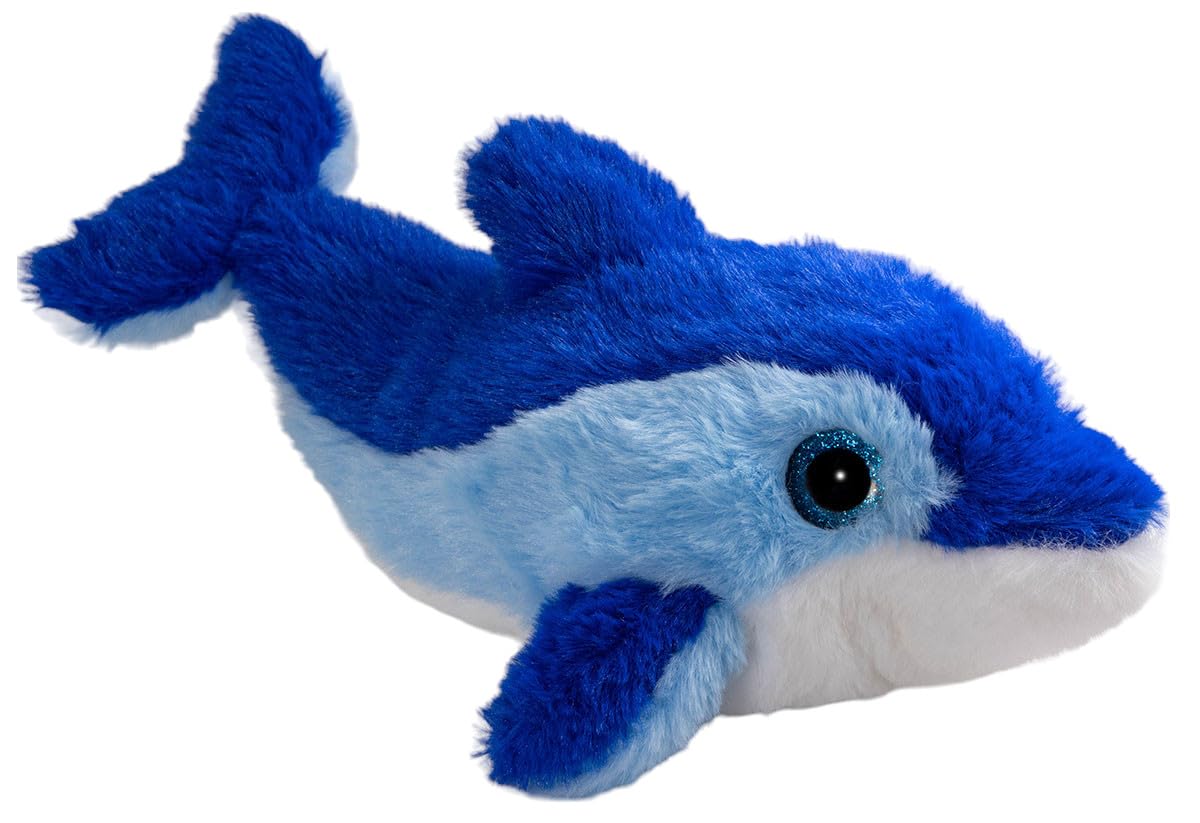 Carl Dick dolphin blue with glitter eyes, cuddly toy, soft toy 11.5 inches, 29cm 3582