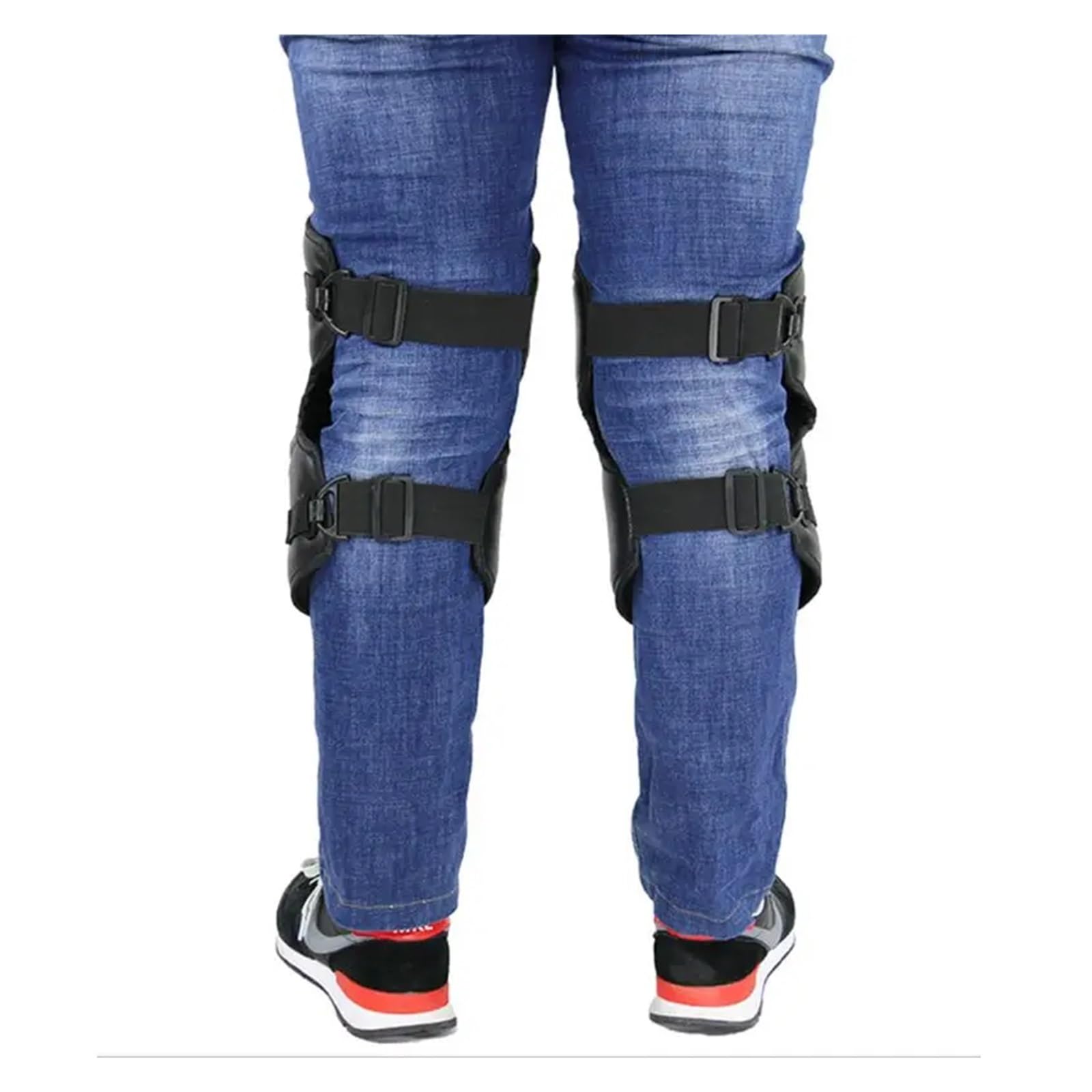 MRKU Genouillères de Sport antidérapantes, Chauffe-genouillères de Protection pour Moto, Motocross, Cyclisme, universelles, Lot de 2