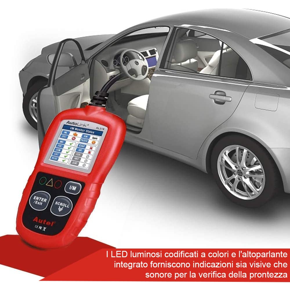 Autel AutoLink AL319 Can Bus Diagnosi OBD2 Auto Lettore di Veicoli Strumenti Diagnostici per motore OBD-II Lettura e Cancellazione Codice di Errore per le Auto con Interfaccia Standard OBD-II