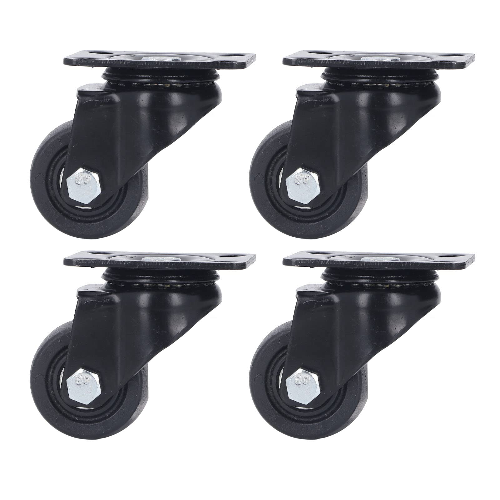 ZGUOUZANTYE 4 Swivel Casters 2in Nylon Wheel with Dual Bearing