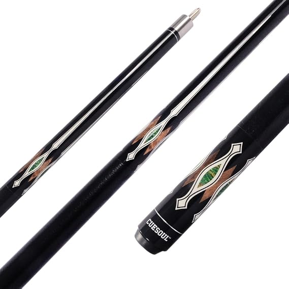 Black Scorpion CUESOUL2x2 Hard Pool Cue Combo Set Cue Stick Hard Pool Cue Case Packed 2 One Cue Stick