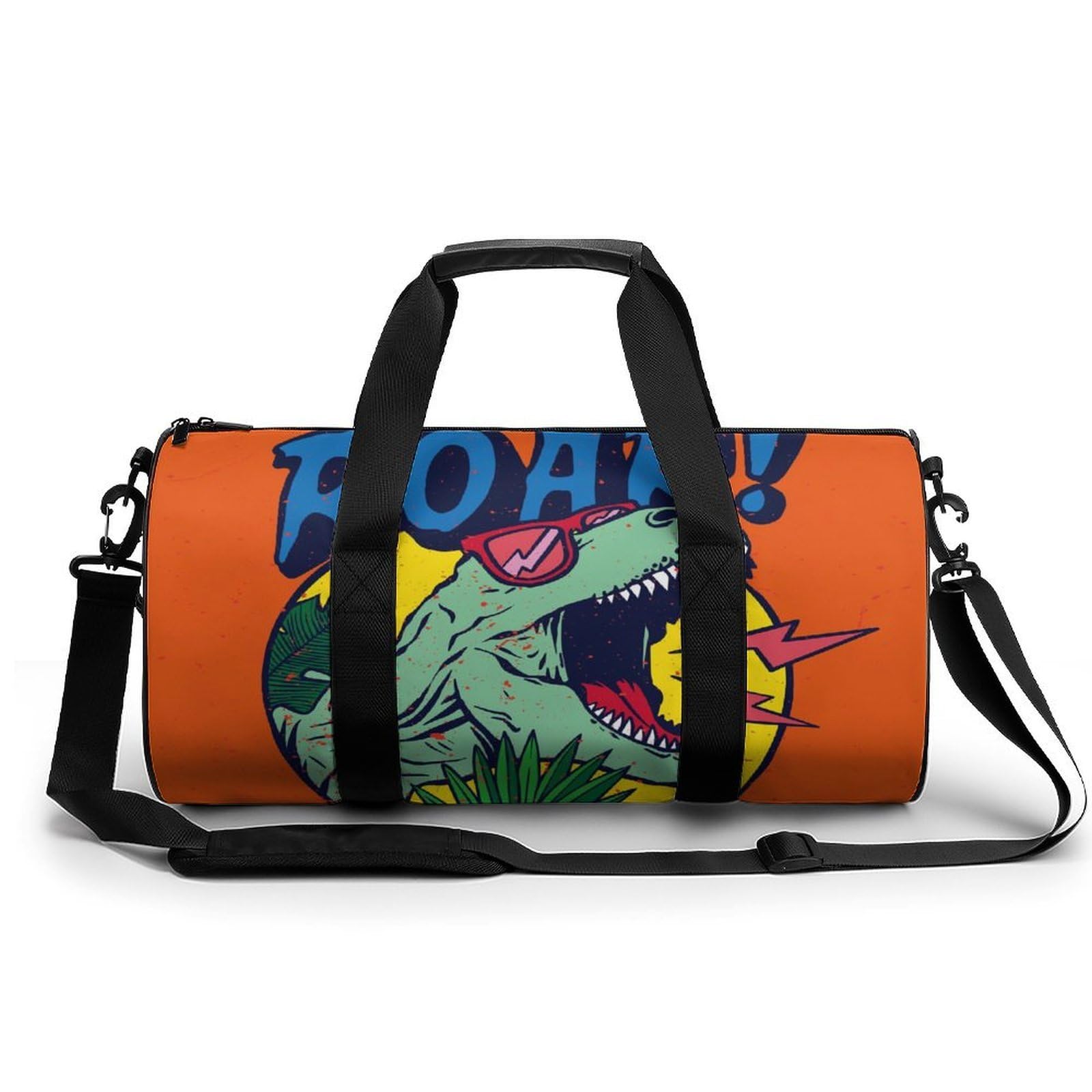 Duffel bag de gym robuste avec imprimé dinosaure original - 8