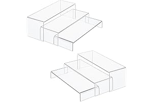 6 Pcs grarry Acrylic Risers Display Shelf