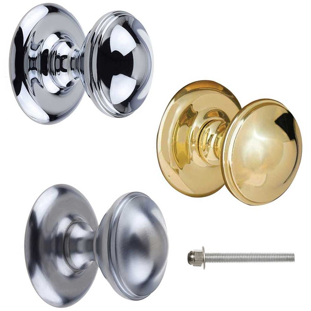 Frelan Hardware Polished Chrome Jedo Centre Front Door Knob 66Mm