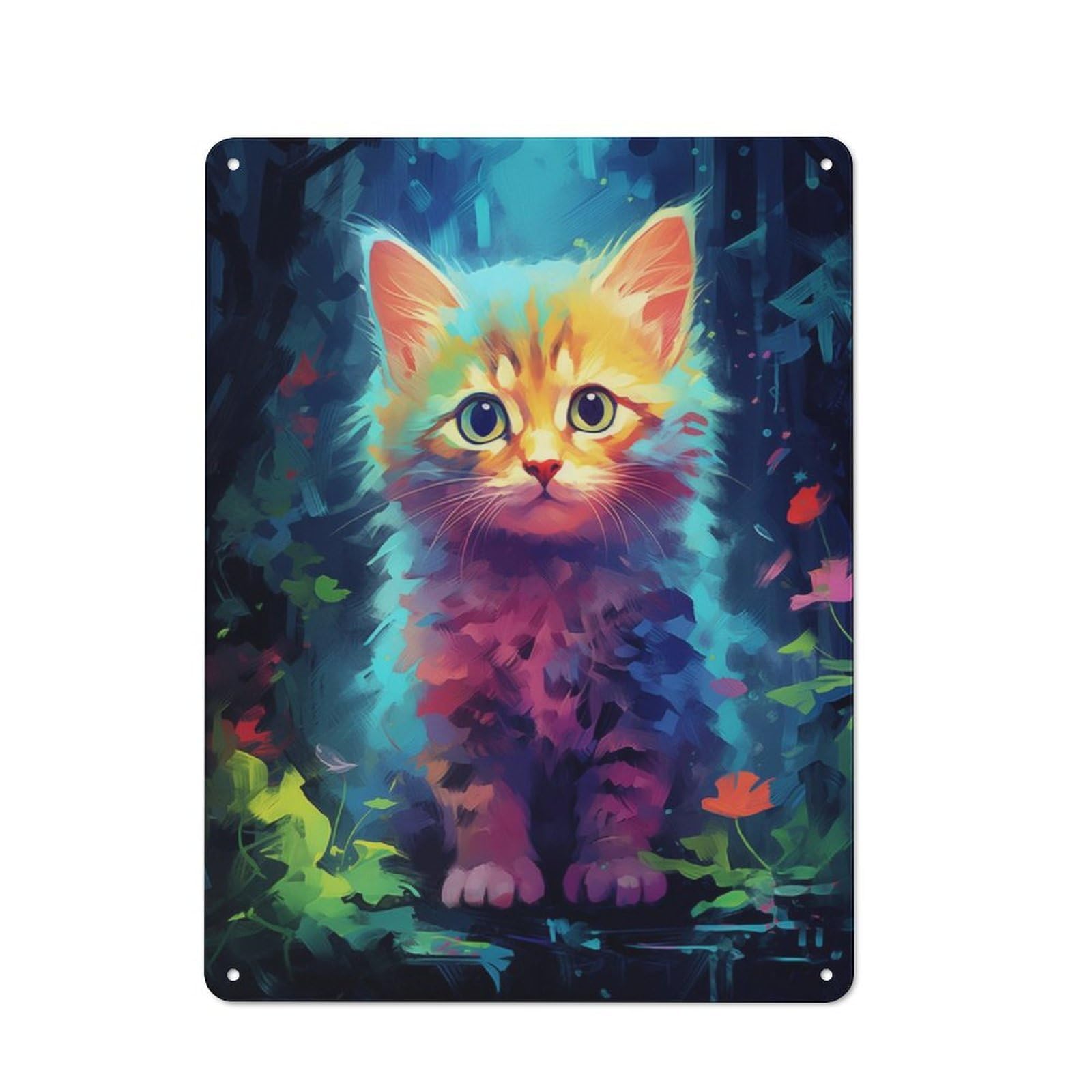 Junmoney Kitty No1 Vintage Metal Wall Sign 40X30cm For Garage Or Workshop, For Metal Sign Collectors, For Garage And Workshop Walls
