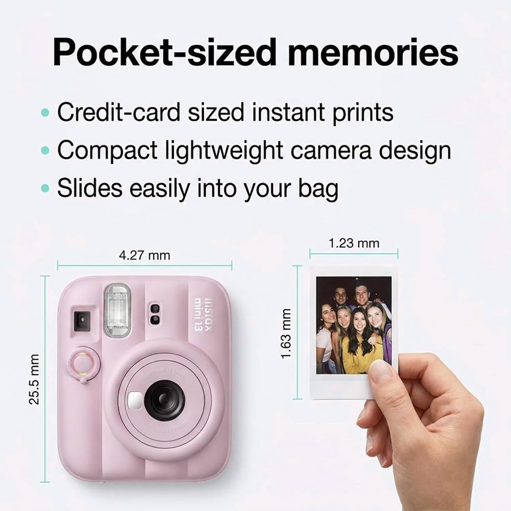 Fujifilm Instax Mini 13 Pink Instant Camera with 20-Sheet Film Set image 5