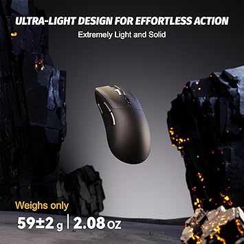 ATTACK SHARK X68 HE Wired Rapid Trigger Mechanical Gaming Keyboard and R1 Mouse Combo with Adjustable Actuation,Coiled Cable,USB C/2.4Ghz Wireless/BT Ultralight 18K DPI Mice for Esport Gamer(Black)