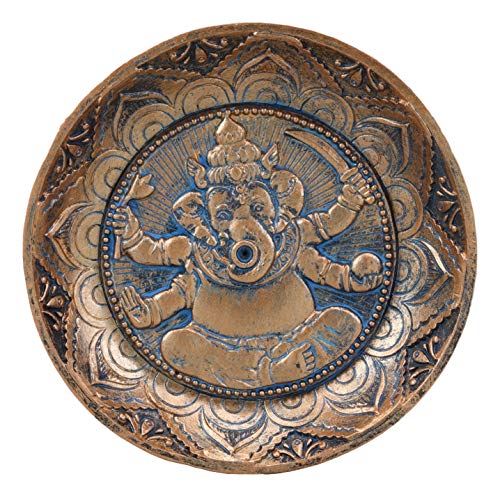 Ebros Gift Hindu Elephant Head Supreme God Lord Ganesha Ganapati Incense Stick Holder Burner Round Dish Medallion Figurine 5 Ebros Gift Hindu Elephant Head Supreme God Lord Ganesha Ganapati Incense Stick Holder Burner Round Dish Medallion Figurine 5
