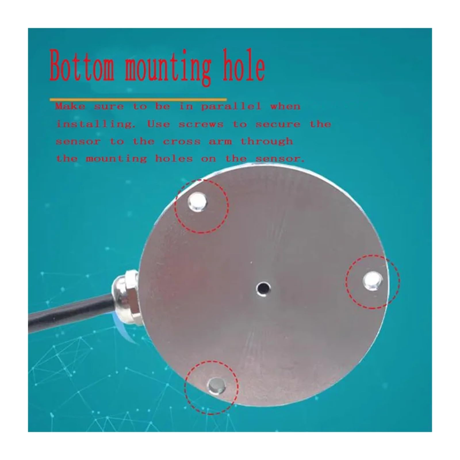 Sensor de radiación solar total 0–2000 W/m² Inteaz de salida RS485 Eficiencia