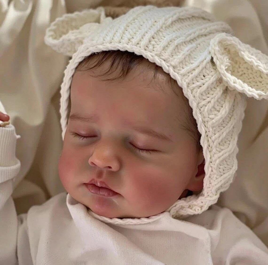 Zero pam Reborn Baby Mädchen,50CM- Reborn Puppe Lebensecht Silikon Baby, Puppen Wie Echt, Realistisch Newborn Babys Puppe Echte Babypuppe Vollsilikon Lebensecht Reborn Baby Mädchen