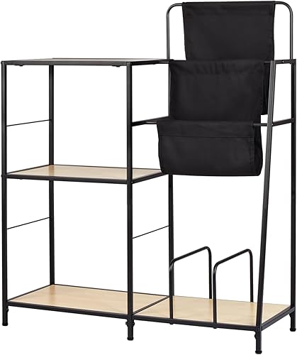 Miniatura 9 de Soporte para tocadiscos, soporte para tocadiscos con capacidad para hasta 200 álbumes con 3 estantes de almacenamiento, estante de exhibición de