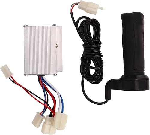 Miniatura 9 de VBESTLIFE Controlador de motor de cepillo de 12 V 250 W con kit de mango de acelerador, controlador de 3 cables de carcasa de aluminio con mango de