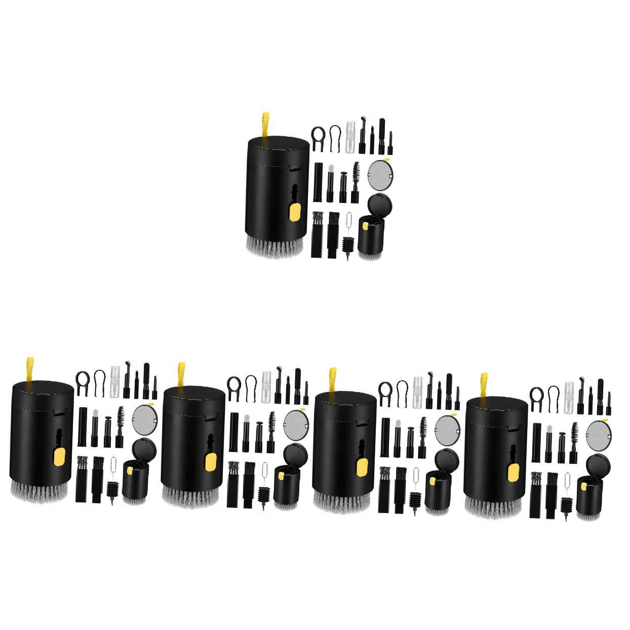 HOMSFOU 5juegos Kit De Limpieza De Dispositivos Electrónicos Herramienta De Limpieza para Teclados Auriculares y Cámaras Almacenamiento Conveniente Uso Seguro Superficies Delicadas