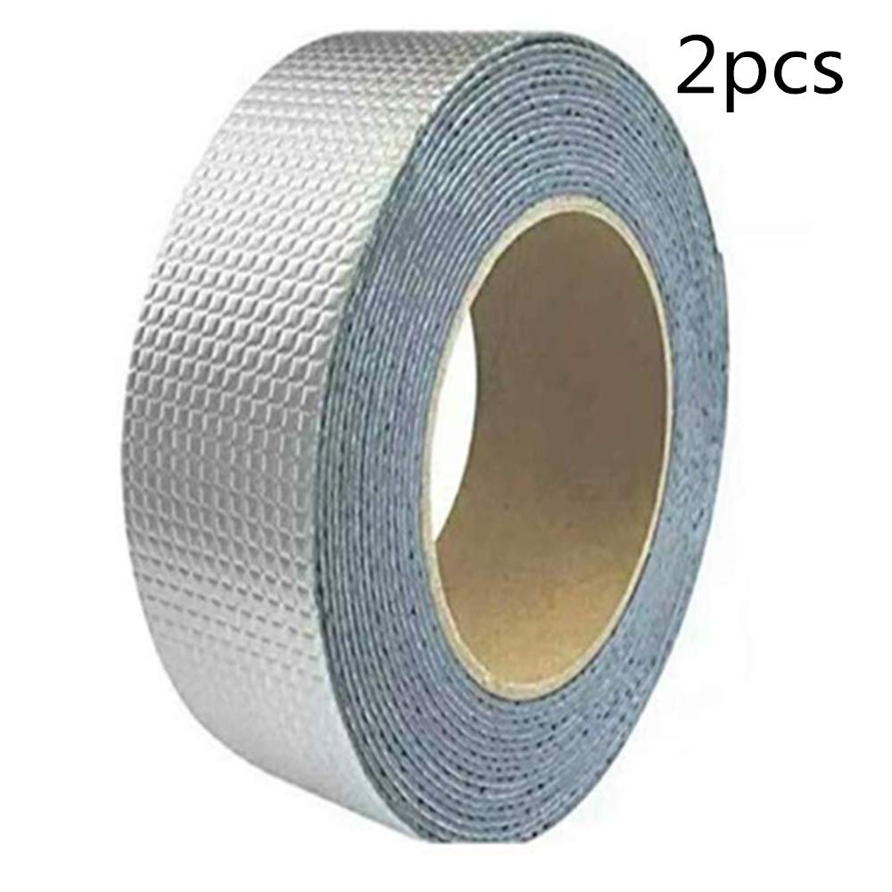 Butyl Tape,Roof Tent Trapping Tape Shimming Stickers,Professional Powerful Aluminum Foil Butyl Rubber Tape Adhesive,Bitumen,Patches Waterproof,self-Adhesive