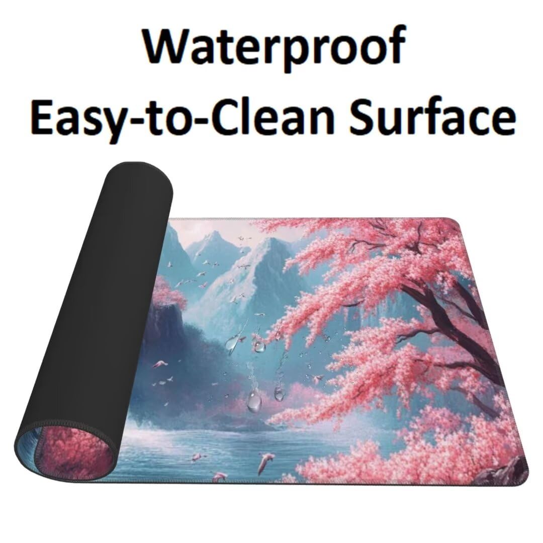 Landschaft Mauspad 1600 x 800mm, Mousepad XXL Schreibtischunterlage Chinesischer Mouse Pad, Gaming Mauspad Verbessert Präzision und Geschwindigkeit, Gaming-Mauspads für Pc und Gaming Zubehör qw306