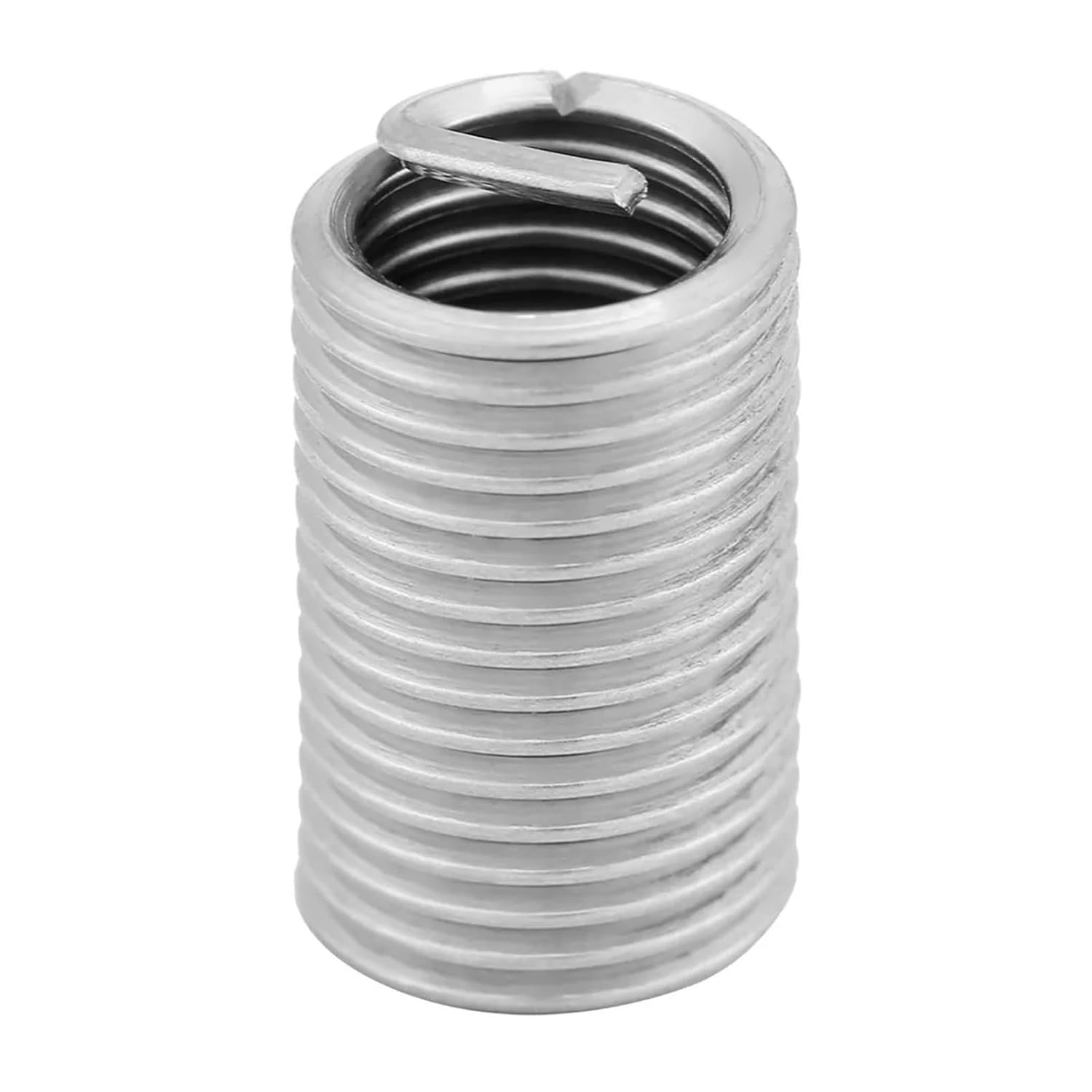 10pcs M8x1.25x3D Stainless Steel Threaded Inserts Wire Screw Sleeve Inserts Thread Repairing Tools Kit Fastener Hardware