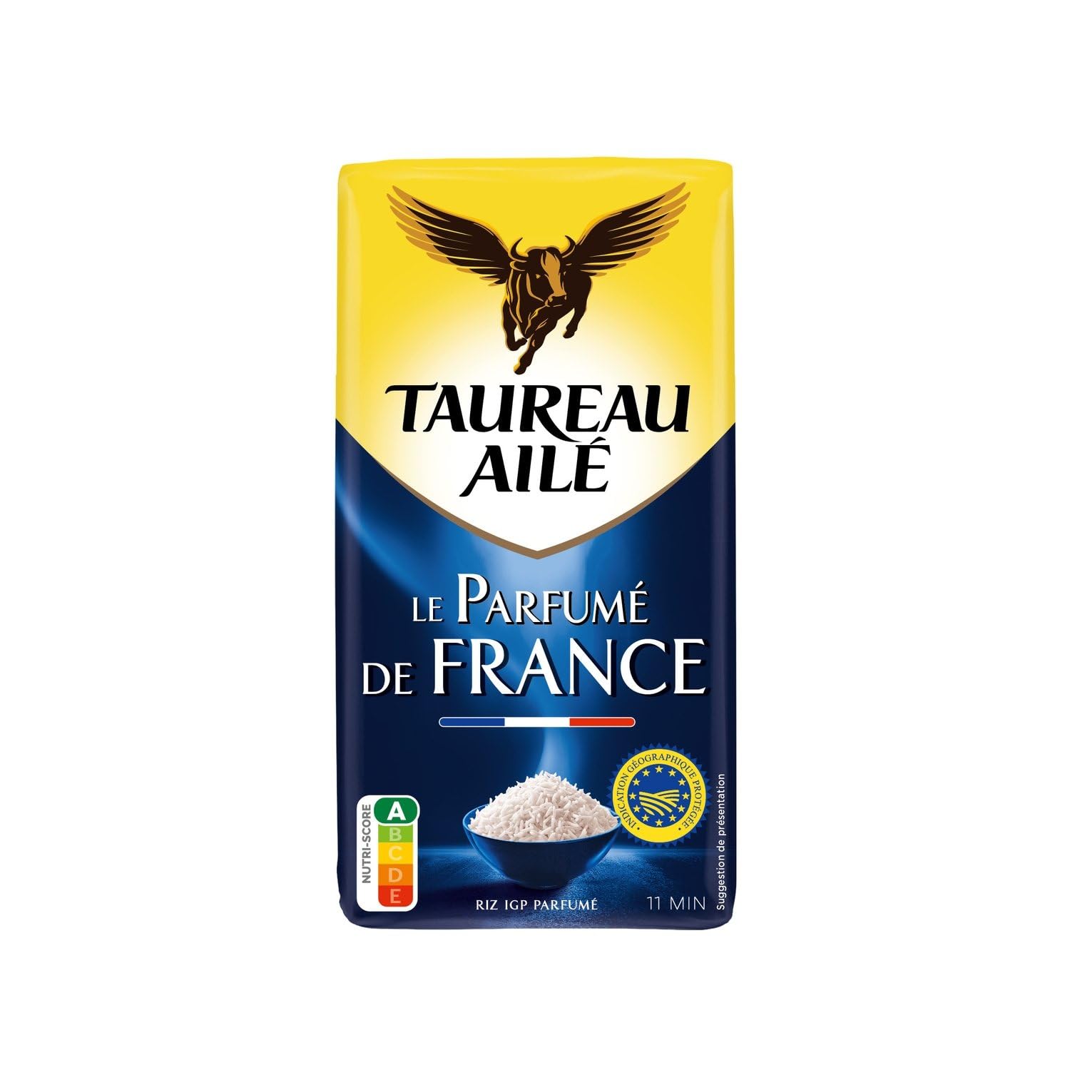 TAUREAU AILE – Riz Parfumé de France au Goût Authentique et Grain Croustillant (Paquet 500g) - Le Lot De 4