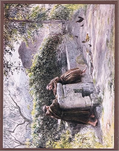 Peinture le repas de saint François pour habiller un grand mur vide affiche 60x90