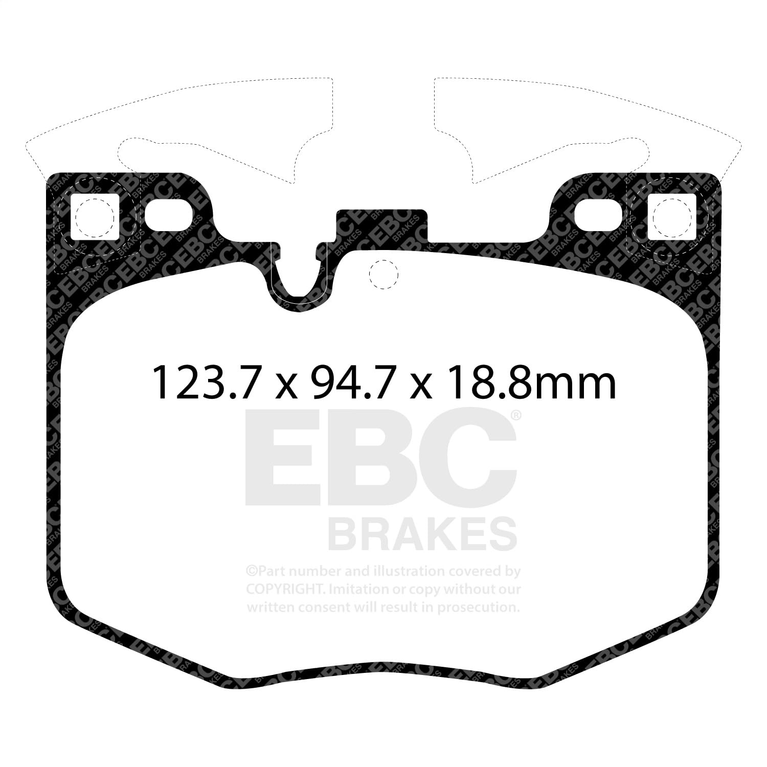 Amazon.com: EBC Brakes Redstuff 3000 Series Sport Brake Pad Set 