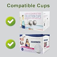 Vista 3 de Insertos de brida Maymom de 0.51 pulgadas (largo) compatibles con bridas Freemie de 0.984 in; compatible con brida Medela PersonalFit de 0.945 in