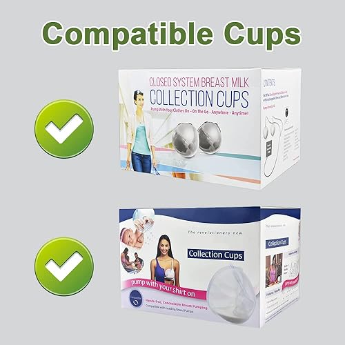 Miniatura 3 de Insertos de brida Maymom de 0.51 pulgadas (largo) compatibles con bridas Freemie de 0.984 in compatible con brida Medela PersonalFit de 0.945 in,