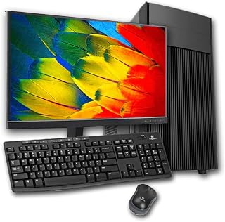 PC Completo Intel Core 2 Duo, 4GB RAM DDR3, HD 500GB + SSD 120GB, Monitor 18,5" LED, Wi-Fi, Teclado e Mouse