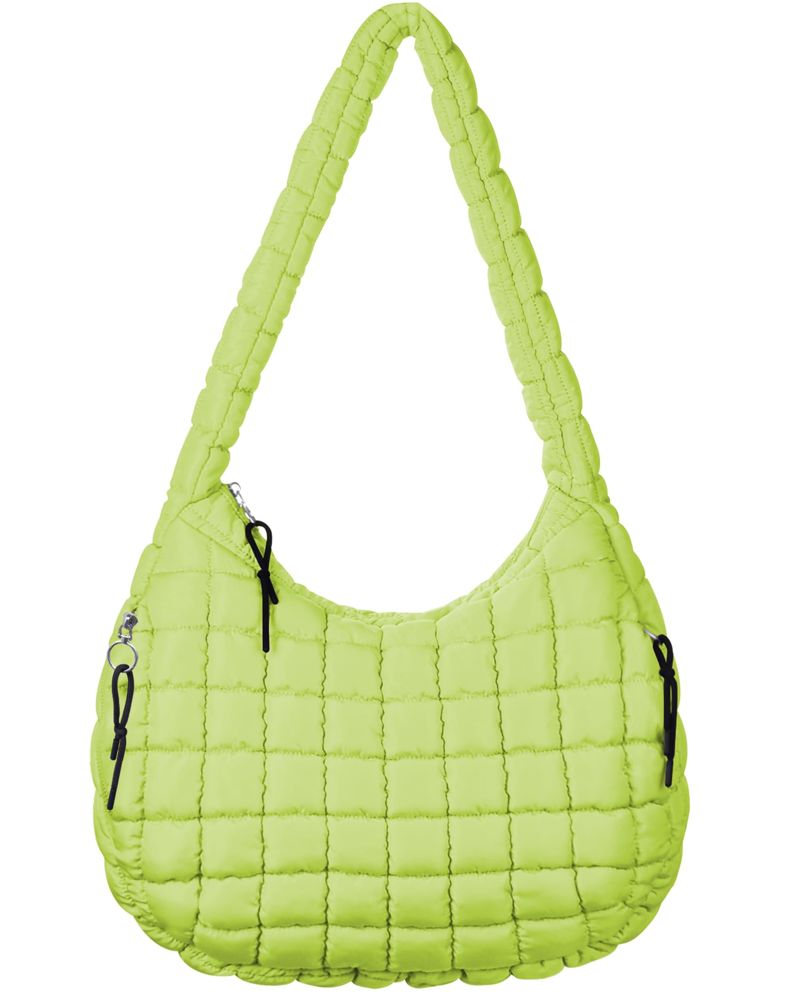 AUACDIY Puffer Tote Bag Quilted Tote Bag for Women Large Puffy Purse Lightweight Padding Cotton Crossbody Carryall Bag