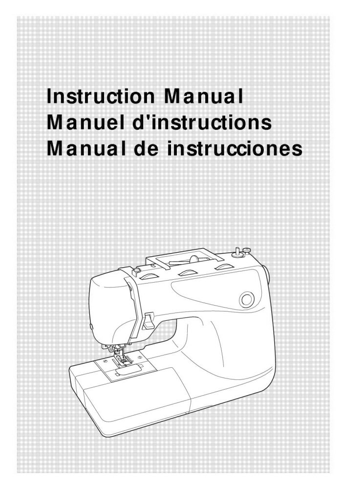 Instruction Manual for Brother XL6452 Sewing Machine unknown author