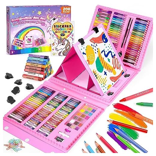 Funblitz Maletin Pinturas para Niños, Regalo Niña 3 4 5 6 7 8 9 10 años Regalos Cumpleaños Niños Colegio Lapices Colores Juguetes Niña 3-10 años Colores para Pintar Detalles Cumpleaños Niños
