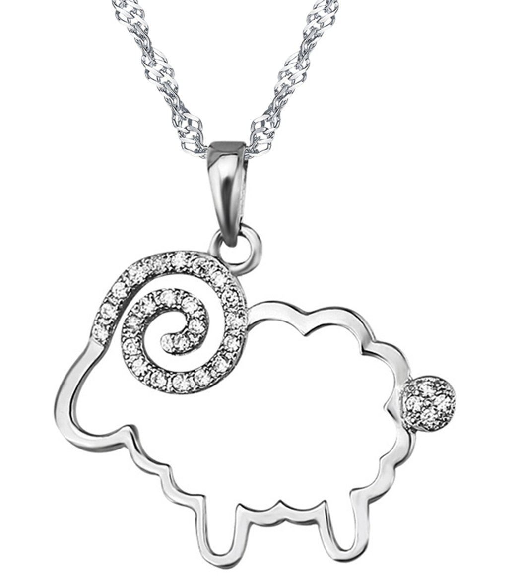 Infinite U Collana e ciondolo donna ragazza in argento 925 il