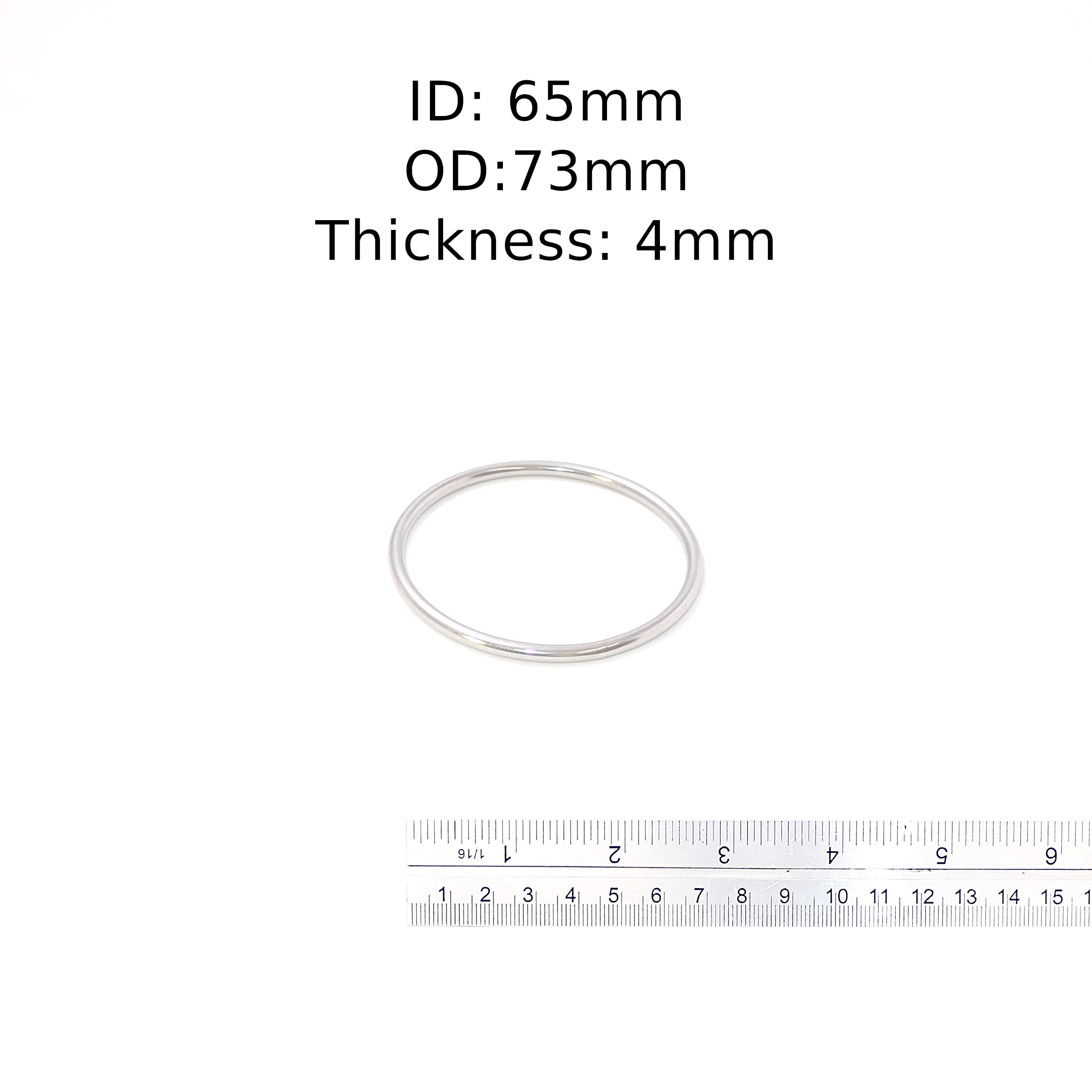 Inoxia Schweißringe, Edelstahl 316, Größe: 65 mm, 100 Stück