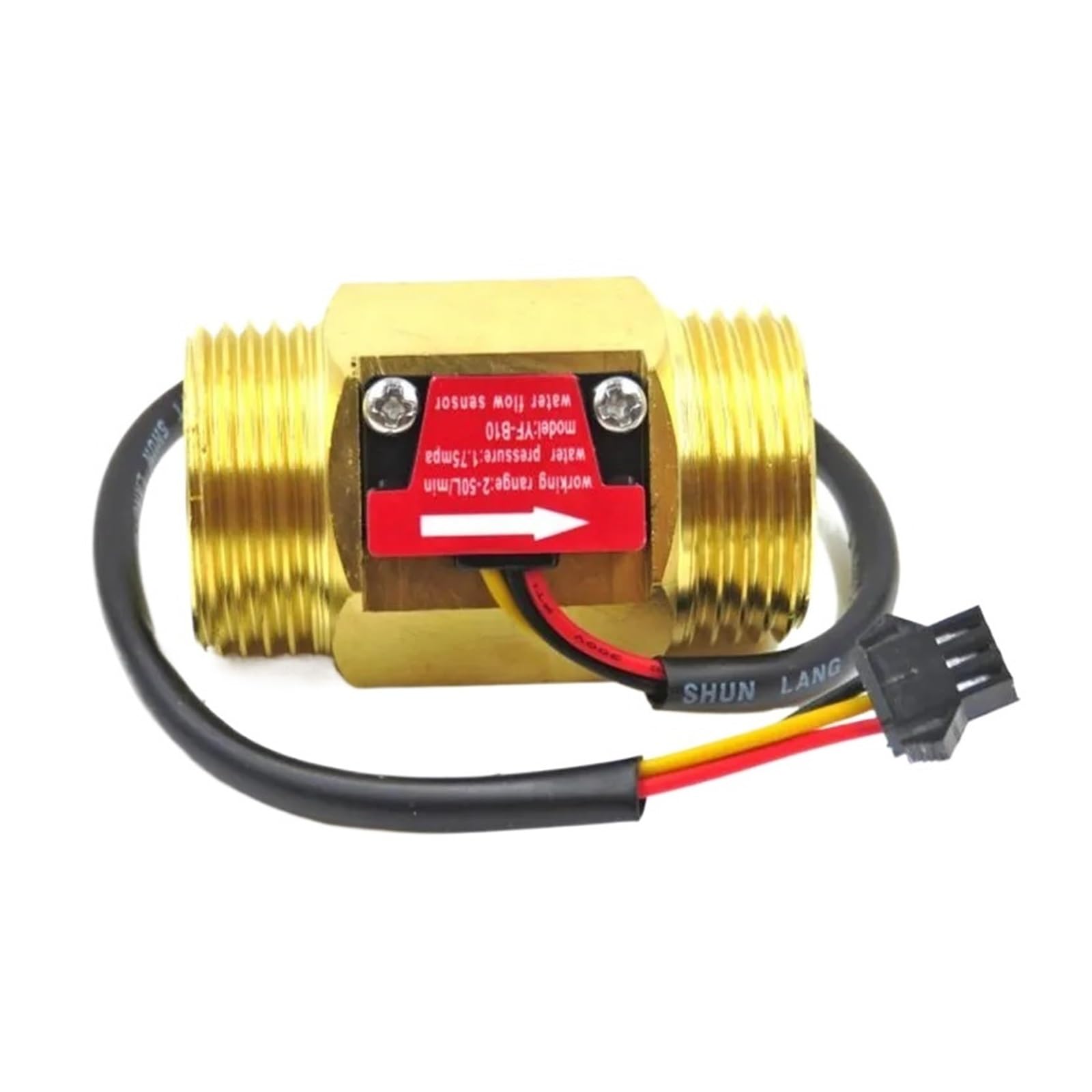 Flow Sensor Meter Digital Pipeline Water Flow Water Flow Sensor 0.5 Inch DC 5-15V Water Flow Sensor Sensor Switch Flow Meter DN25 Brass Water Meter Industrial Flow Meter