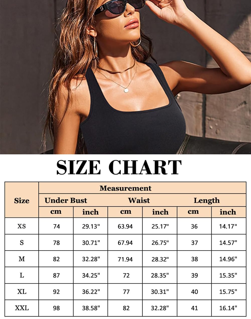 Débardeur Femme Crop Top Sexy Été Carré Y2K Tank Tops Camisole Shirt | Basic Top, Épissage Dentelle, Maille Côtelée, Col en Carré, Haut Sans Manches, Chic, Élégant, Slim Fit, T Shirt Extensible