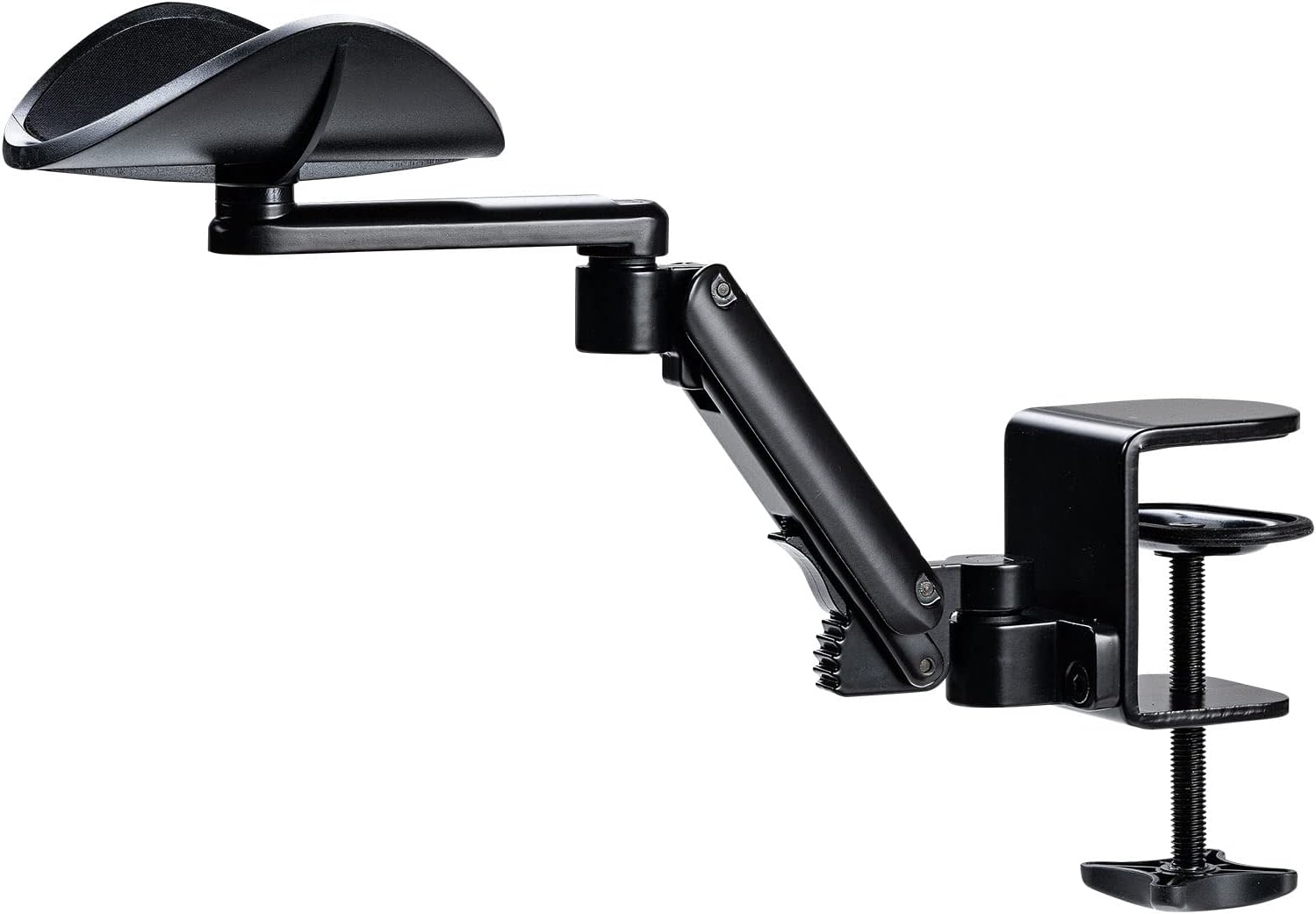 イーサプライ アームレスト 肘置き デスク パソコン 後付け 肘掛け 可動式 高さ調整 テレワーク 疲労軽減 デスクワーク EEX-DESA06